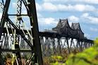 Die Eisenbahnhochbrücke in Rendsburg